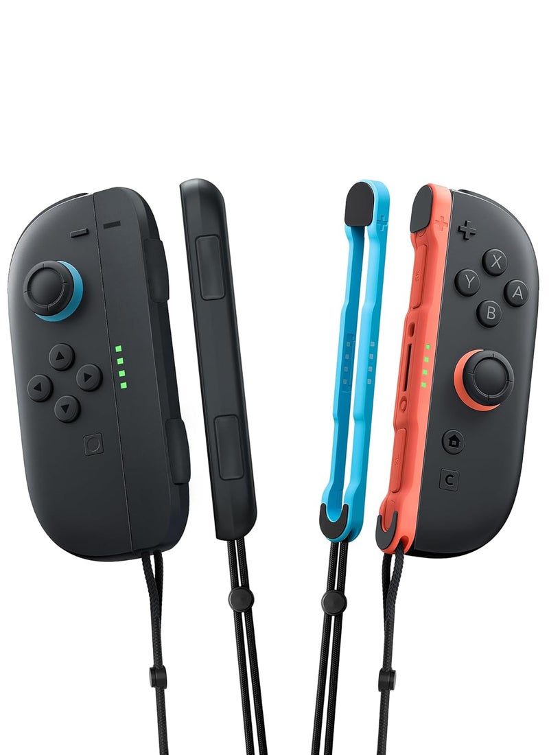 Mumba Wrist Straps Compatible with Nintendo Switch 2 Mouse Mode, 2 Pairs Magnetic Wrist Straps for Joy Con Controller,Switch 2 Replacement Parts Accessories,Improved sensitive SR/SL Buttons - Image 1